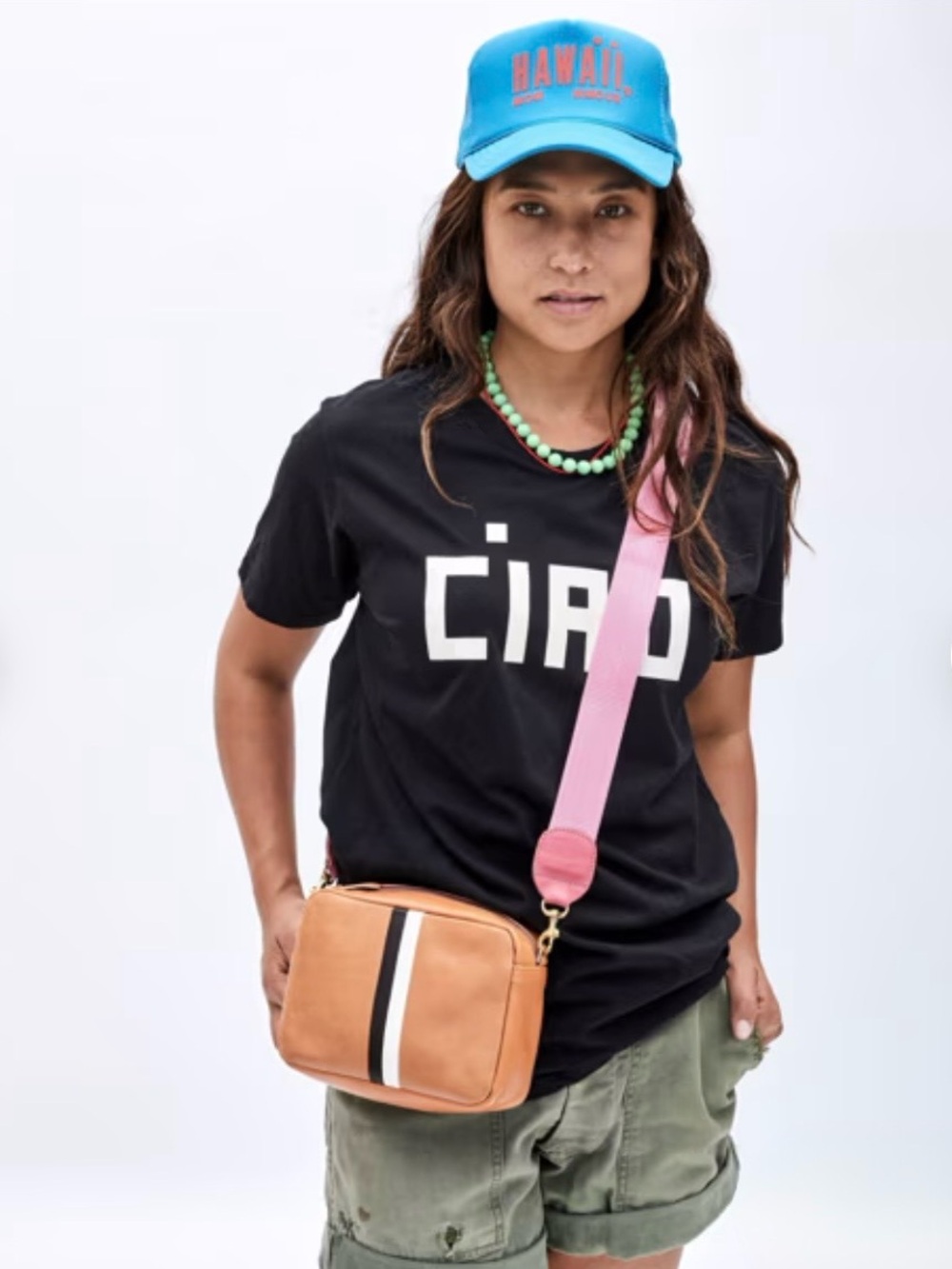 Clare V Pink Crossbody Strap